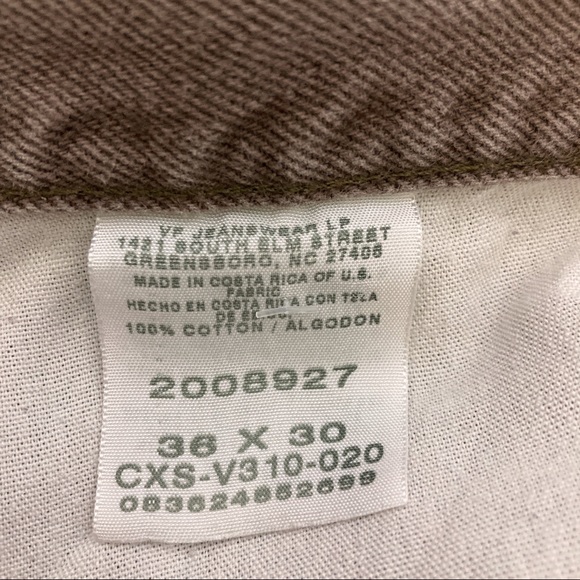 Vintage straight leg brown jeans Lee leather patch faded cotton 90s grunge high - Picture 8 of 8